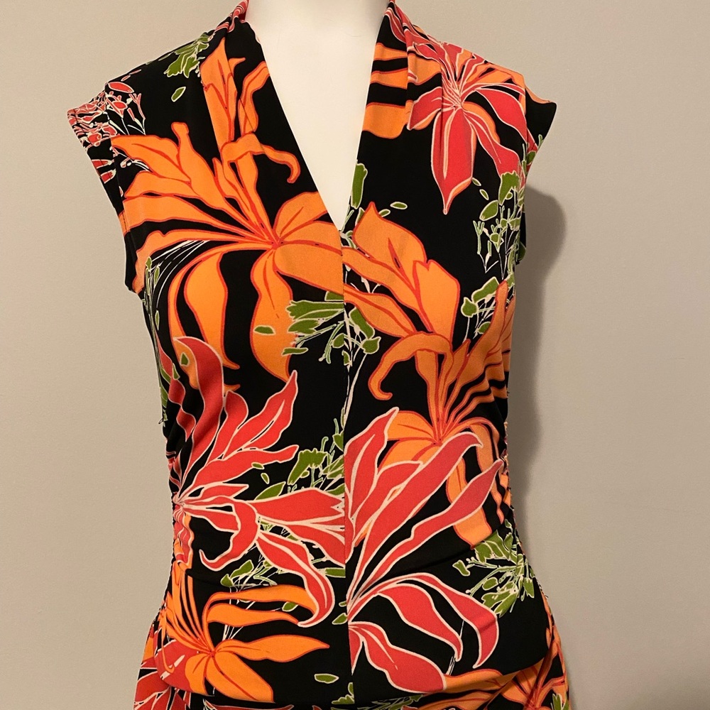 Vince Camino Womens XS Floral Print Tank Top Blouse